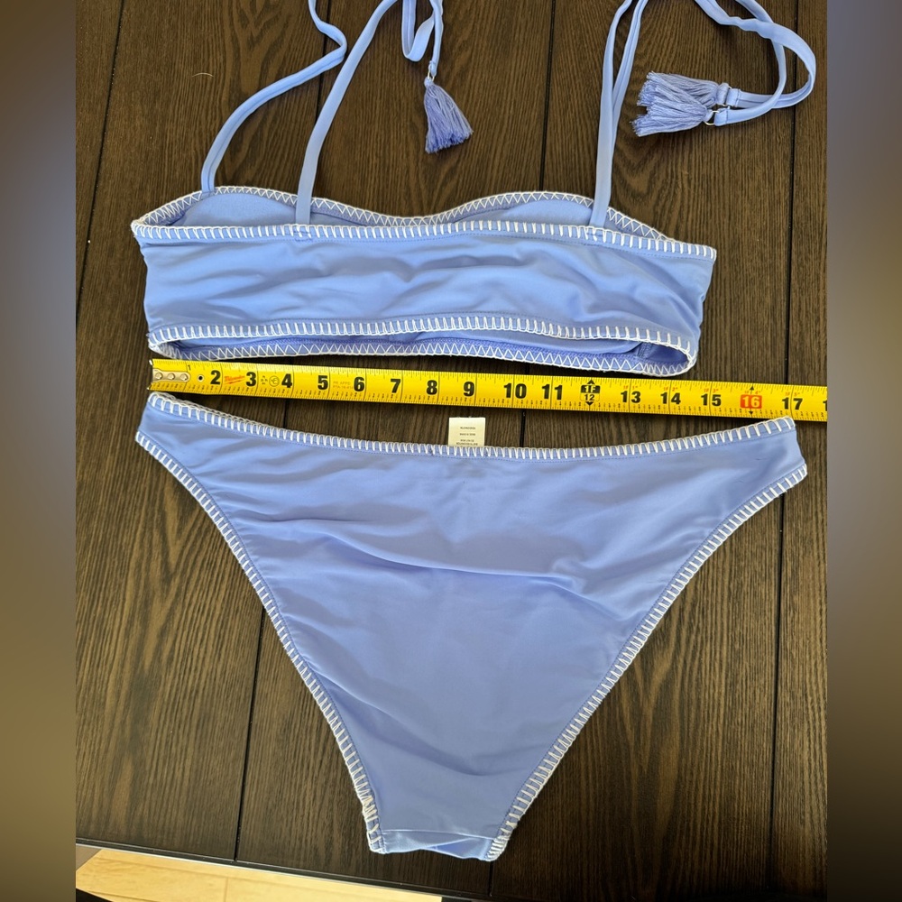 Sincerely Jules Lavender Daisy Embroidered Bikini Set - Picture 3 of 7
